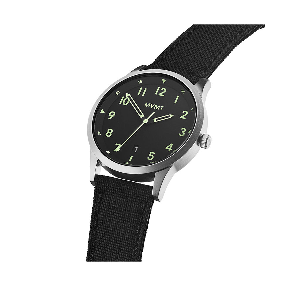 MVMT Field Black Fabric Band Men's Watch - 28000013D