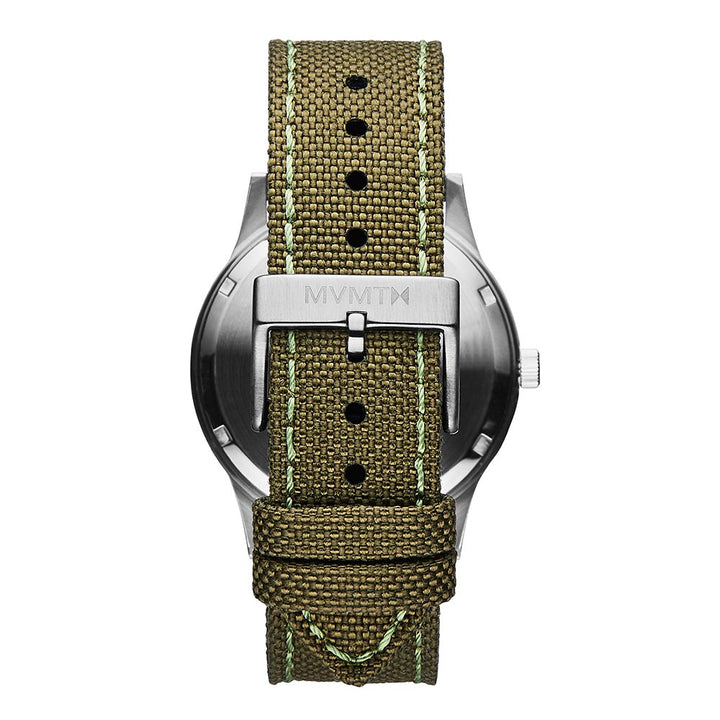 MVMT Field Green Fabric Band Grey Dial Men's Watch - 28000014D