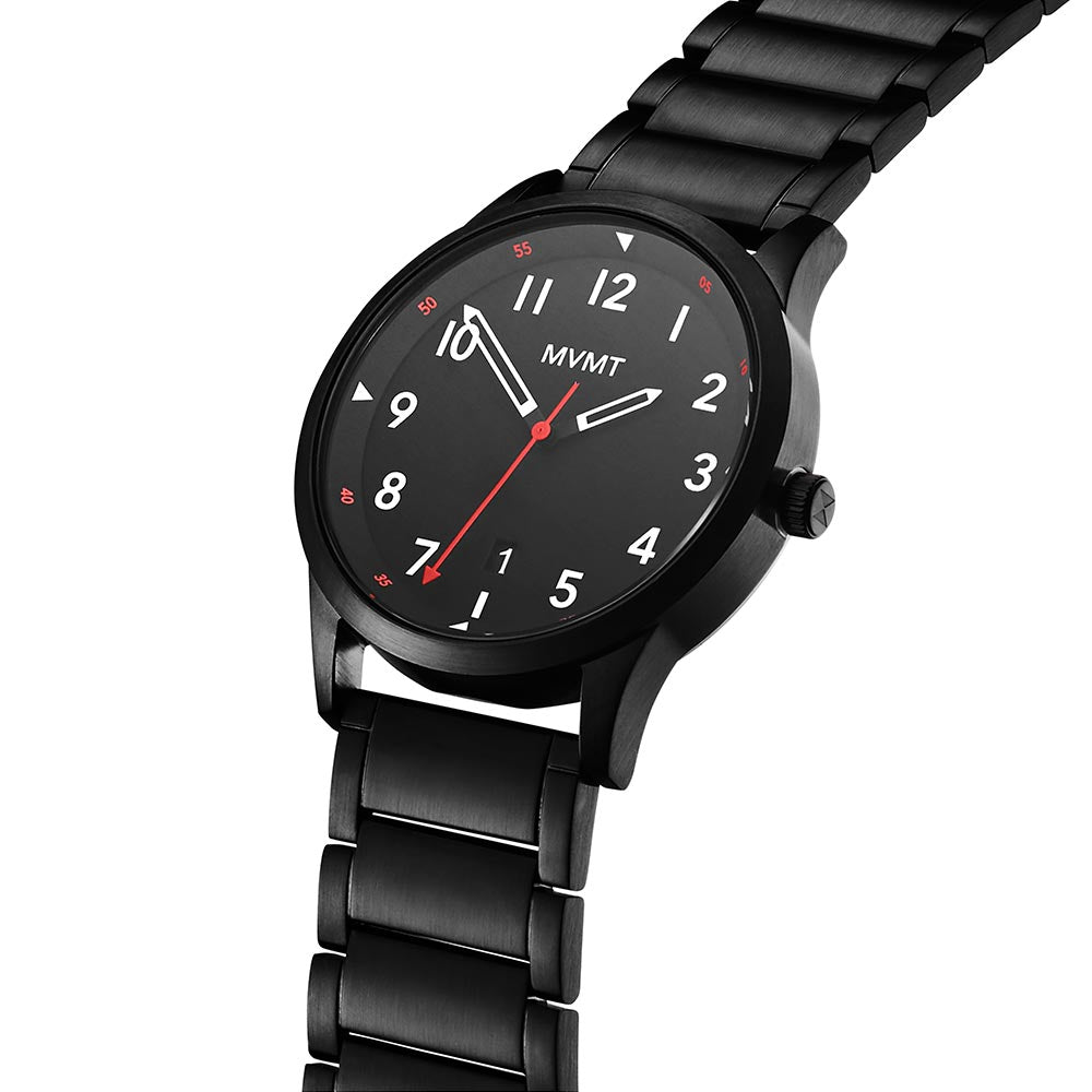 MVMT Field Black Steel Men's Watch - 28000018D