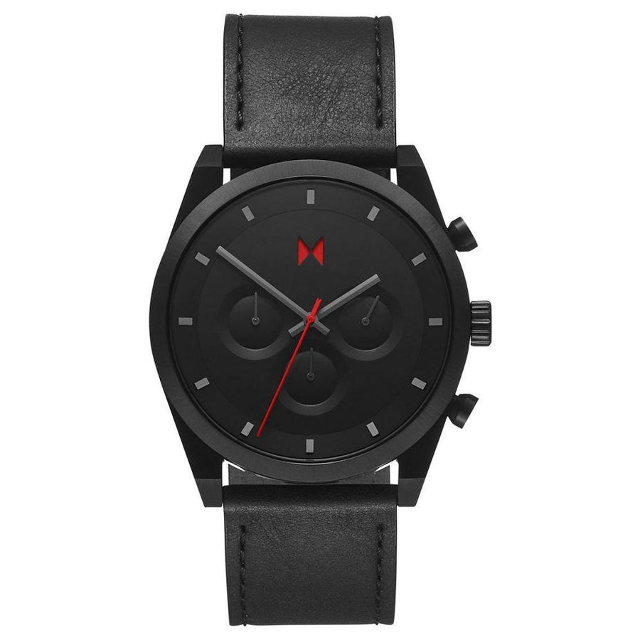 MVMT Element Ember Black Leather Men's Watch - 28000045D
