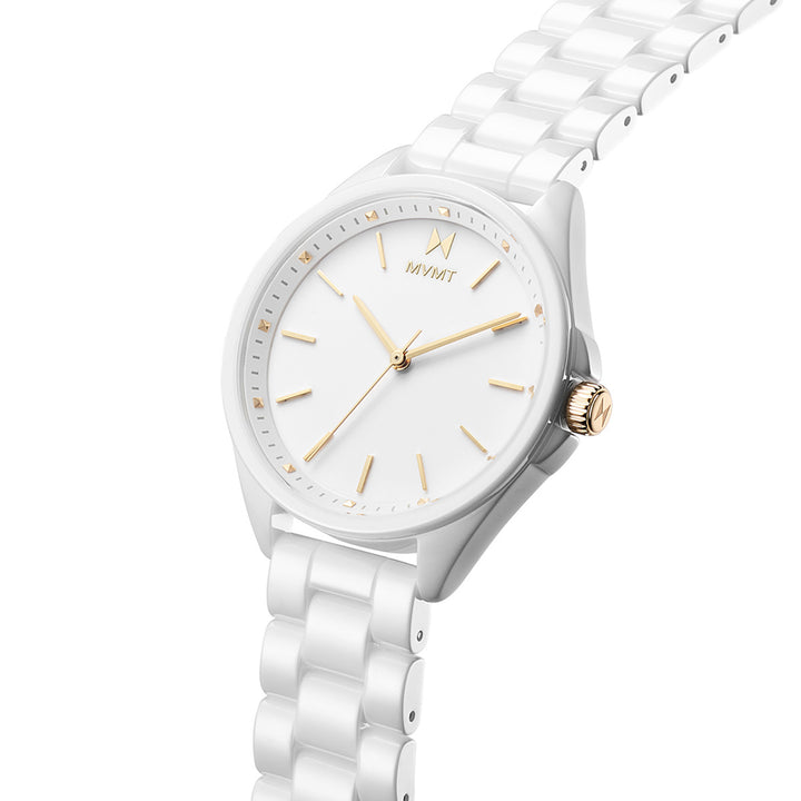 MVMT Coronada White Ceramic Women's Slim Watch - 28000119D