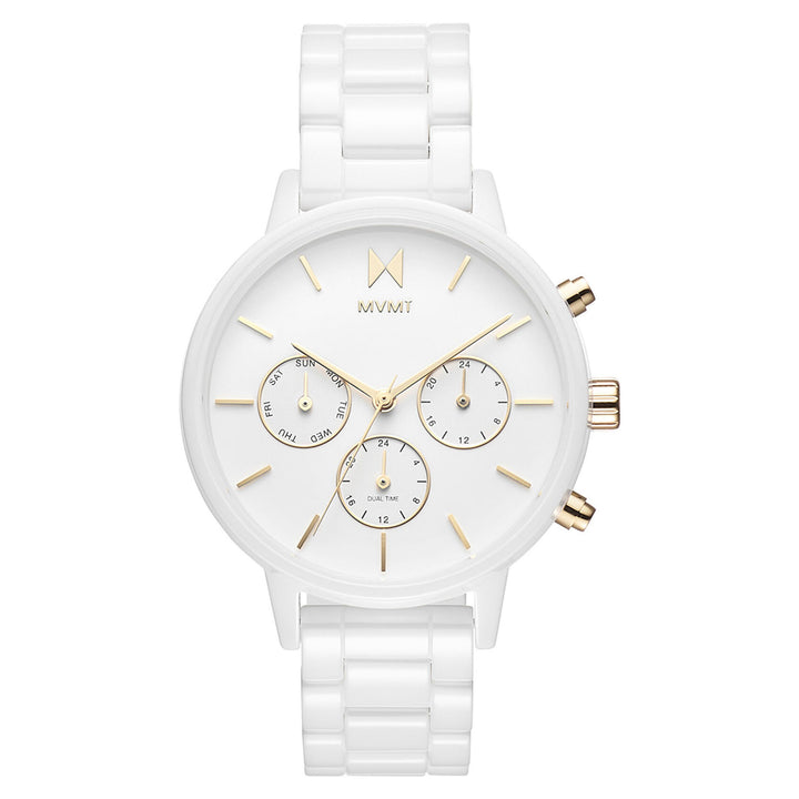 MVMT Nova White Ceramic Women's Multi-function Watch - 28000120D