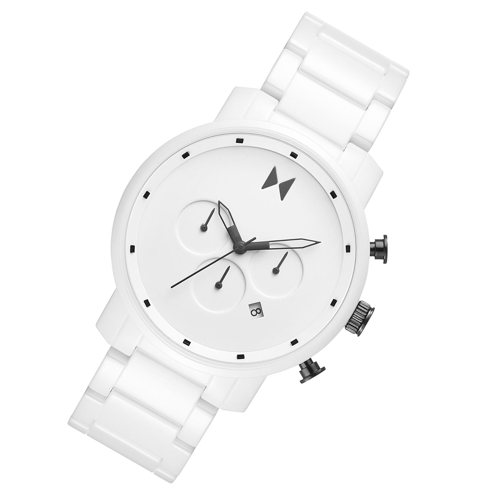 MVMT Chrono White Ceramic Men's Chronograph Watch - 28000122D