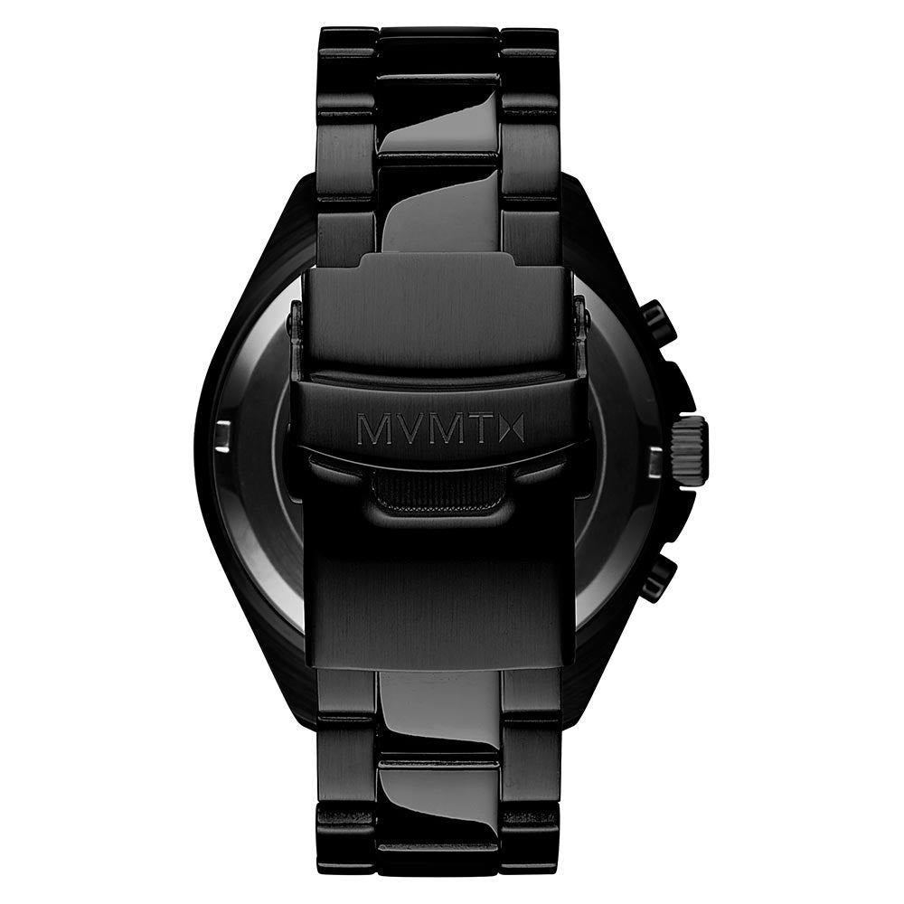 MVMT Sport Luxe Black Steel Women's Chrono Watch - 28000129D