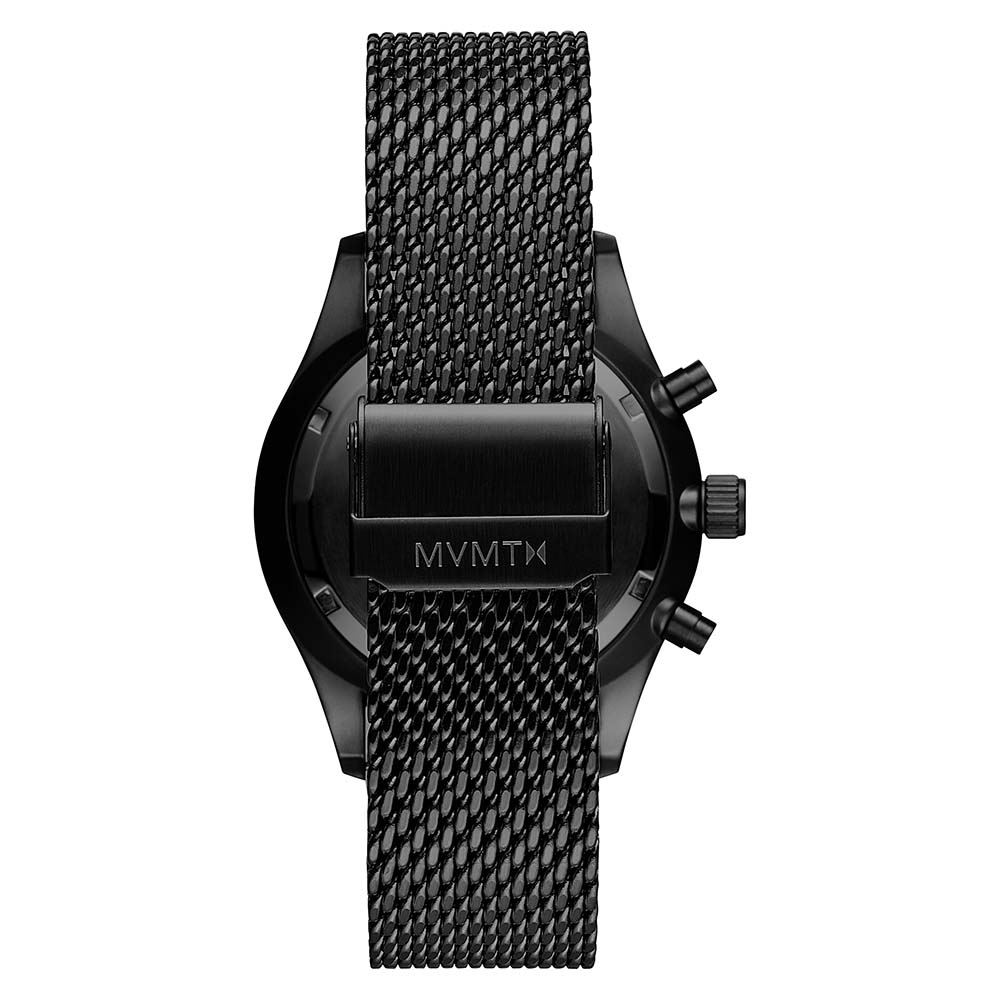 MVMT Voyager 42 MM Black Mesh Men's Multi-function Watch - 28000157D