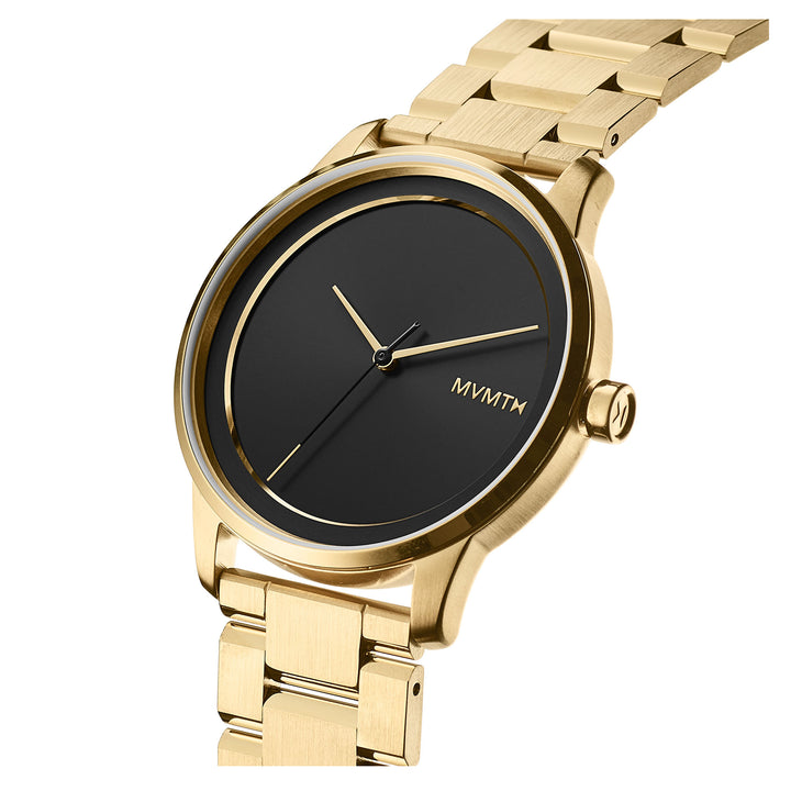 MVMT Profile Gold Steel Black Dial Unisex Watch - 28000182D