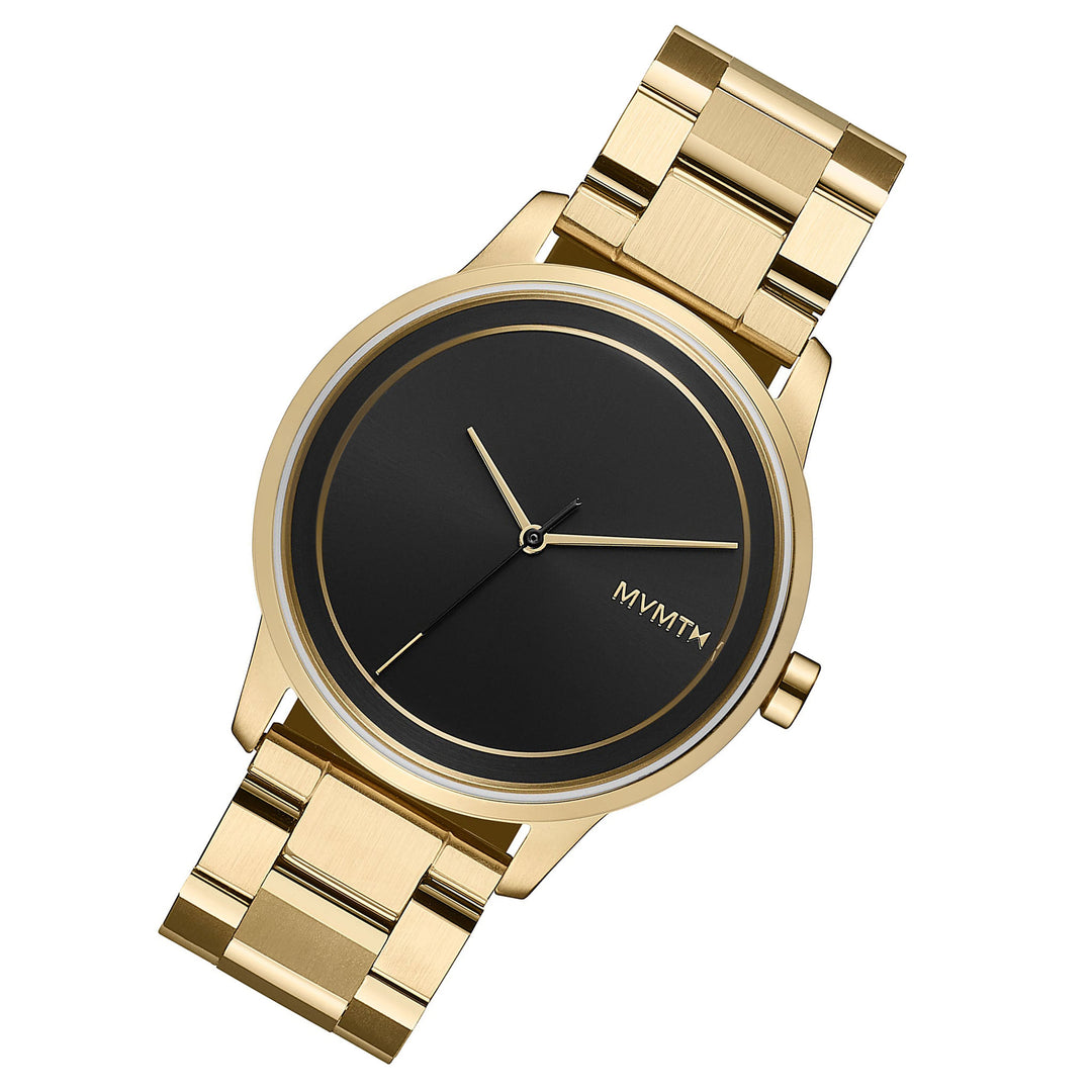 MVMT Profile Gold Steel Black Dial Unisex Watch - 28000182D