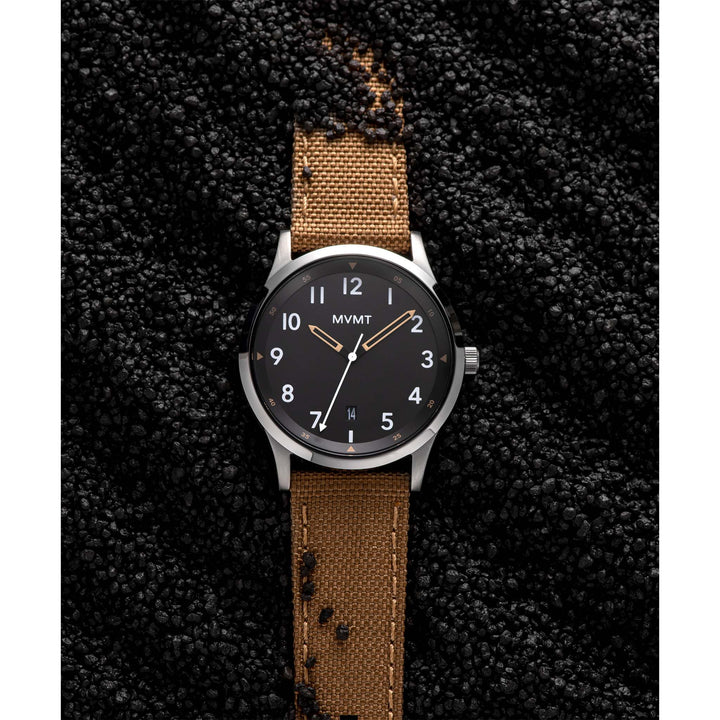 MVMT Brown Fabric Black Dial Men's Watch - 28000221D