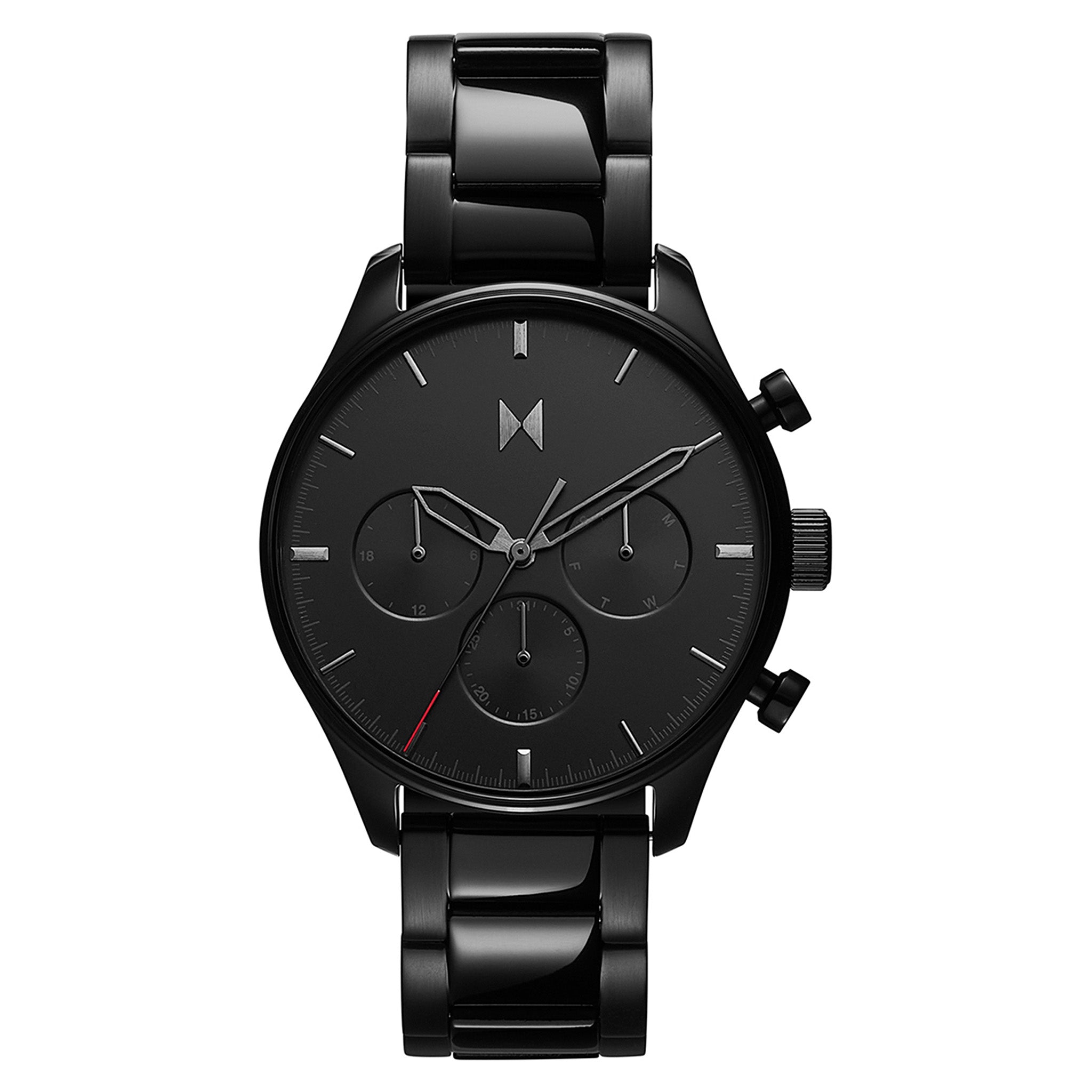 MVMT Airhawk Ionic Plated Black Steel Black Dial Multi-function Men's Watch - 28000232-D