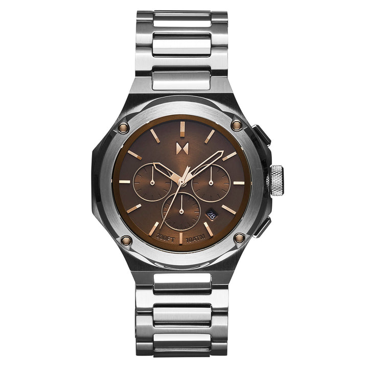 MVMT Stainless Steel Rose Gold Dial Chronograph Men's Watch - 28000245D