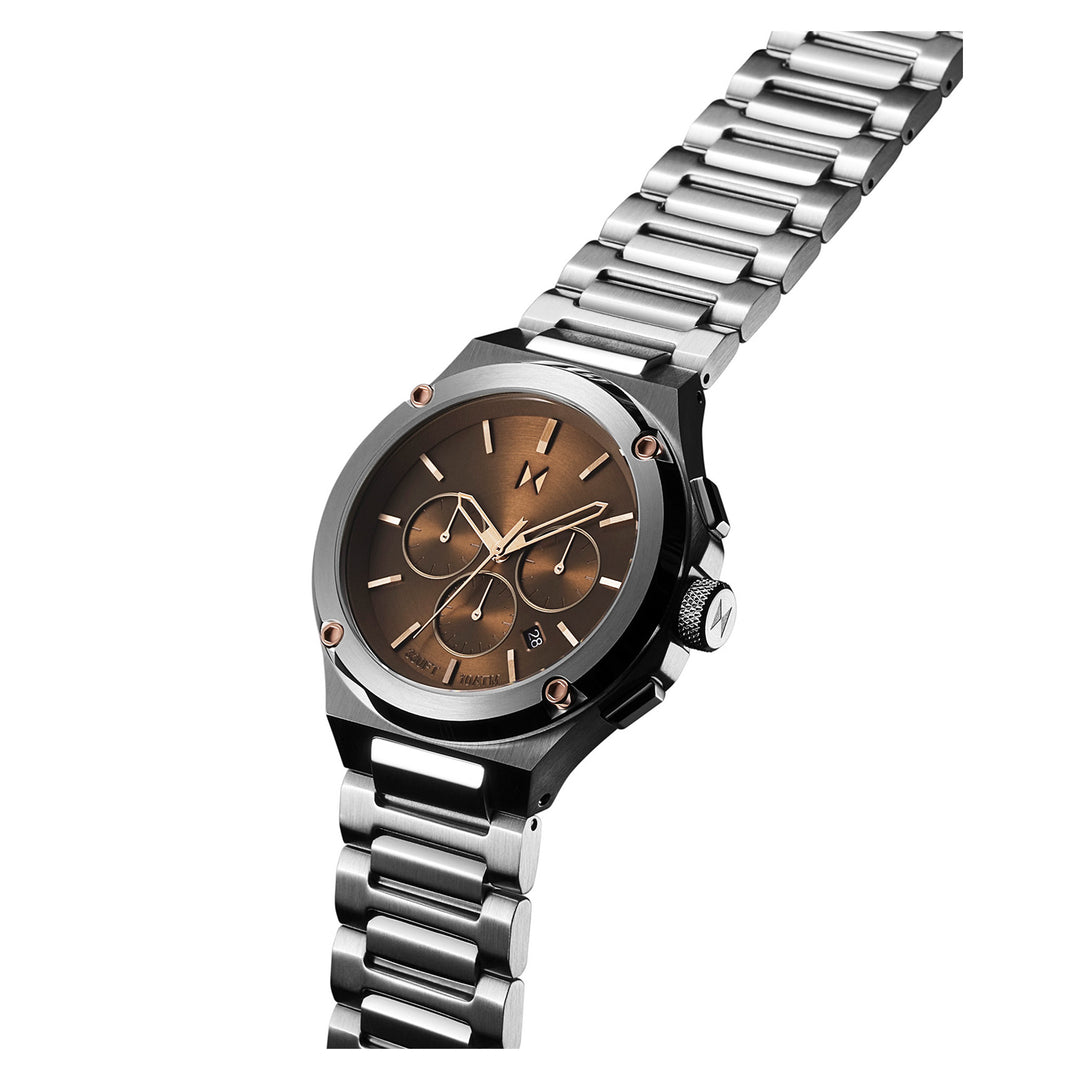 MVMT Stainless Steel Rose Gold Dial Chronograph Men's Watch - 28000245D