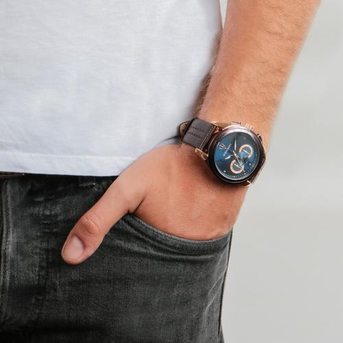 Maserati Traguardo Men's Brown Leather Watch - R8871612024