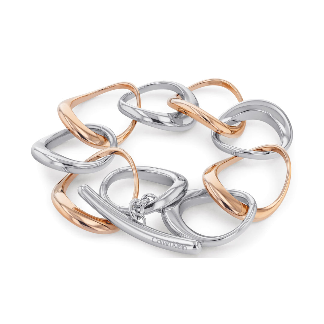 Calvin Klein Jewellery Rose Gold Steel Women's Link Bracelet - 35000007