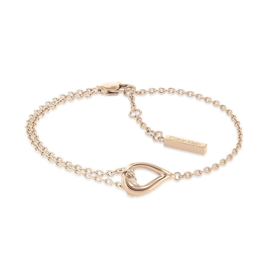 Calvin Klein Jewellery Carnation Gold Steel Women's Chain Bracelet - 35000078