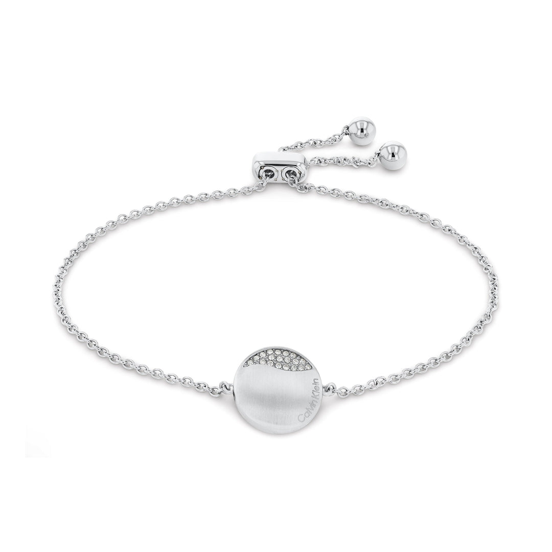 Calvin Klein Jewellery Stainless Steel With Crystal Women's Chain Bracelet - 35000134