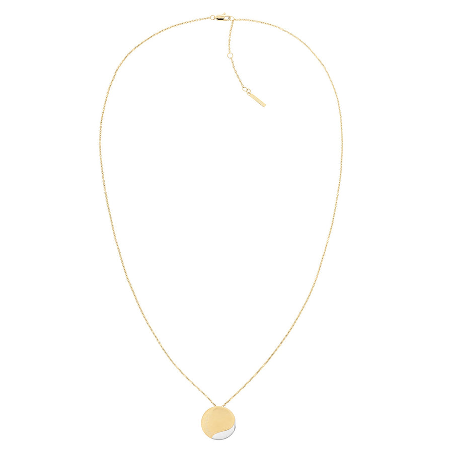 Calvin Klein Jewellery Silver & Gold Steel Women's Pendant Necklace - 35000149