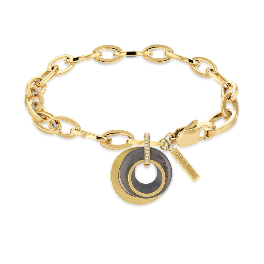 Calvin Klein Jewellery Gold Steel Women's Chain Bracelet - 35000154