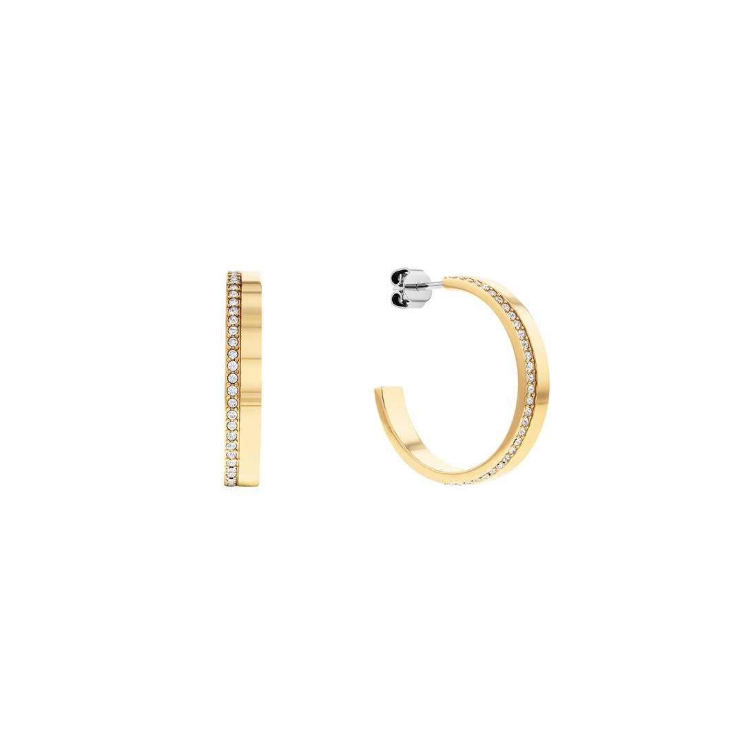 Calvin Klein Jewellery Gold Steel with Crystals Women's Earrings - 35000164