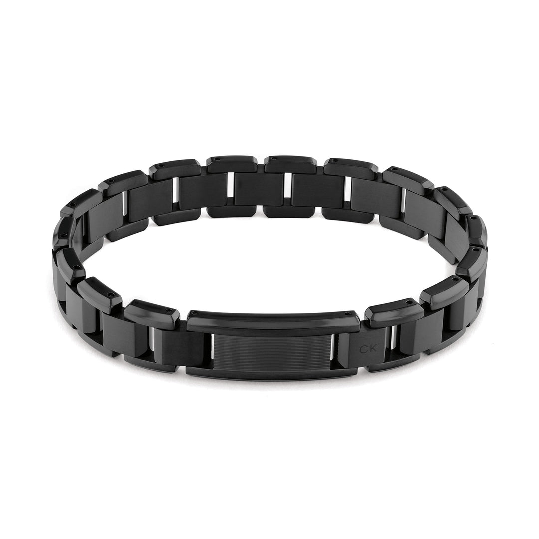 Calvin Klein Jewellery Black Steel Men's Link Bracelet - 35000288