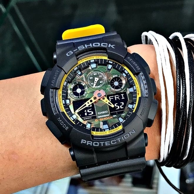 Casio G-SHOCK 55mm Duo Chrono Men's Watch - GA100BY-1A