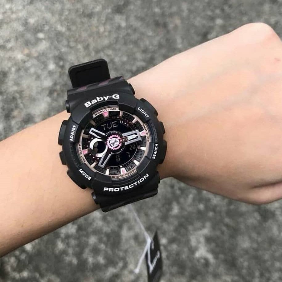 Casio BABY-G Women's Black Digital Watch - BA110CH-1A