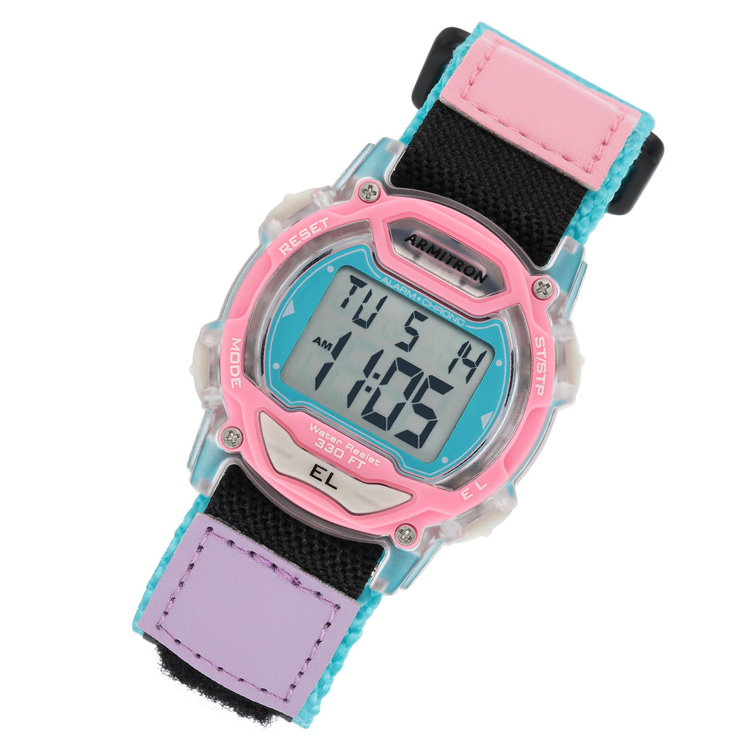 Armitron Light Blue Nylon Band Kids Digital Watch - 457004CPK