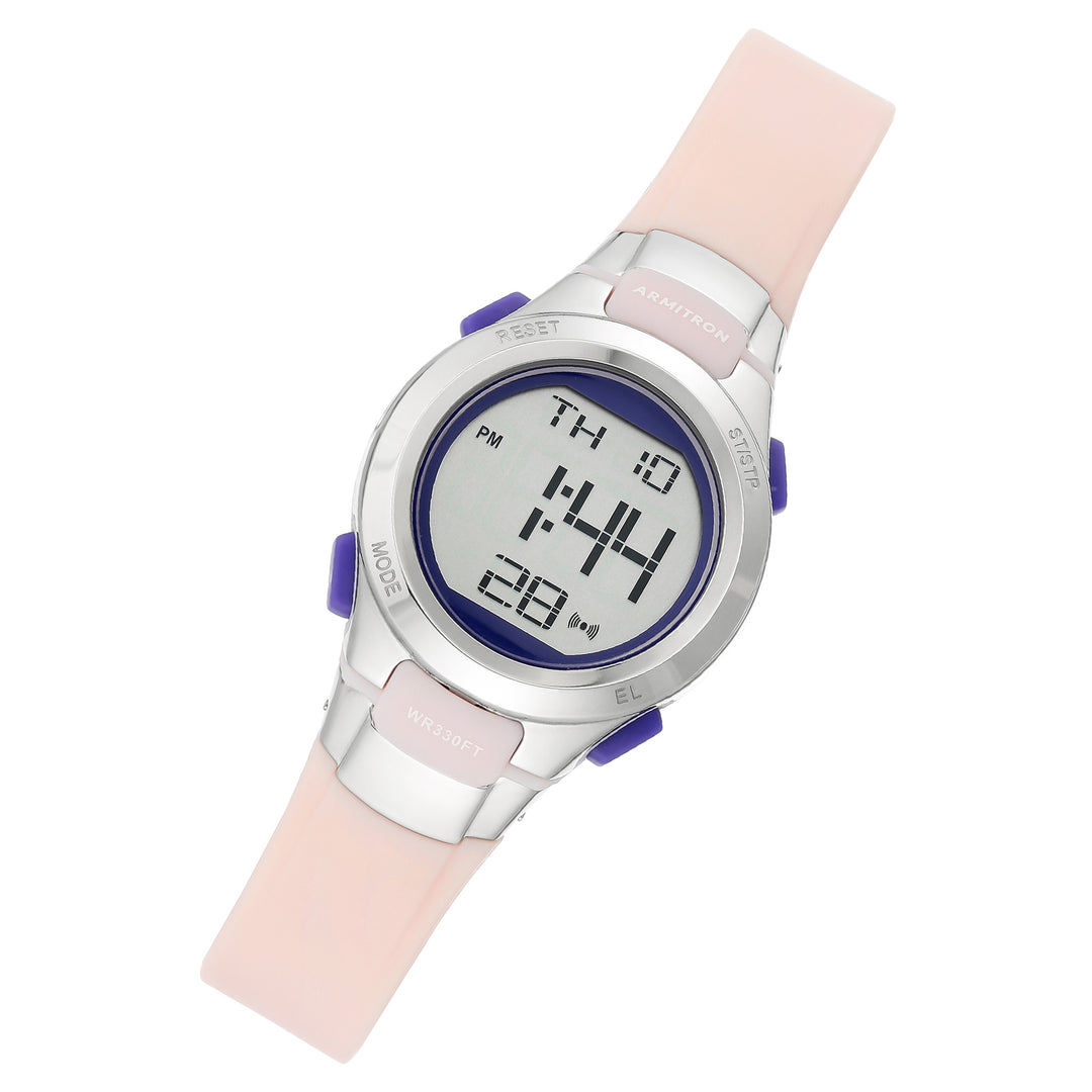 Armitron Light Pink Plastic Band Kids Digital Watch - 457012LPK