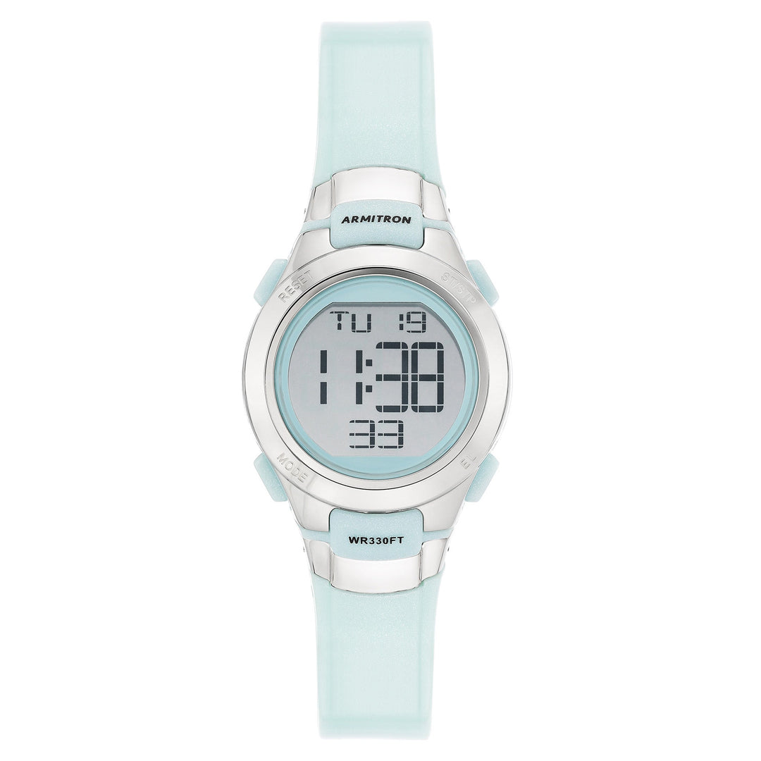 Armitron 27.00mm Mint Plastic Band Kids Digital Watch - 457012PMT