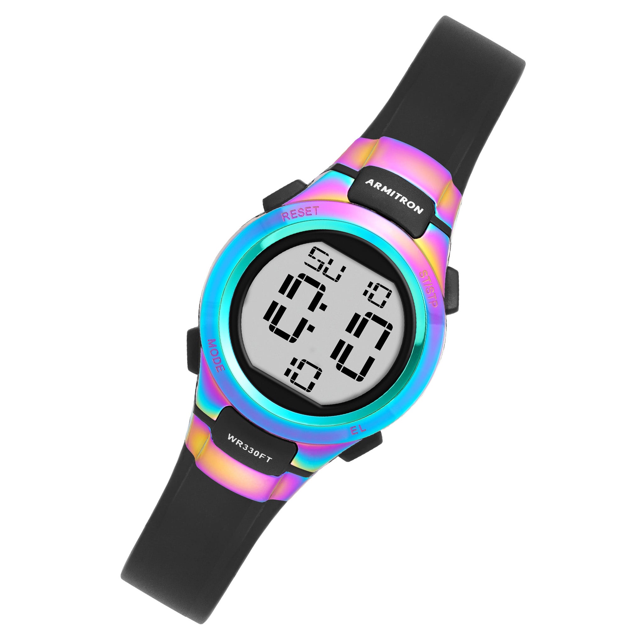 Armitron Black Plastic Band Digital Kids Unisex Watch - 457012RBB