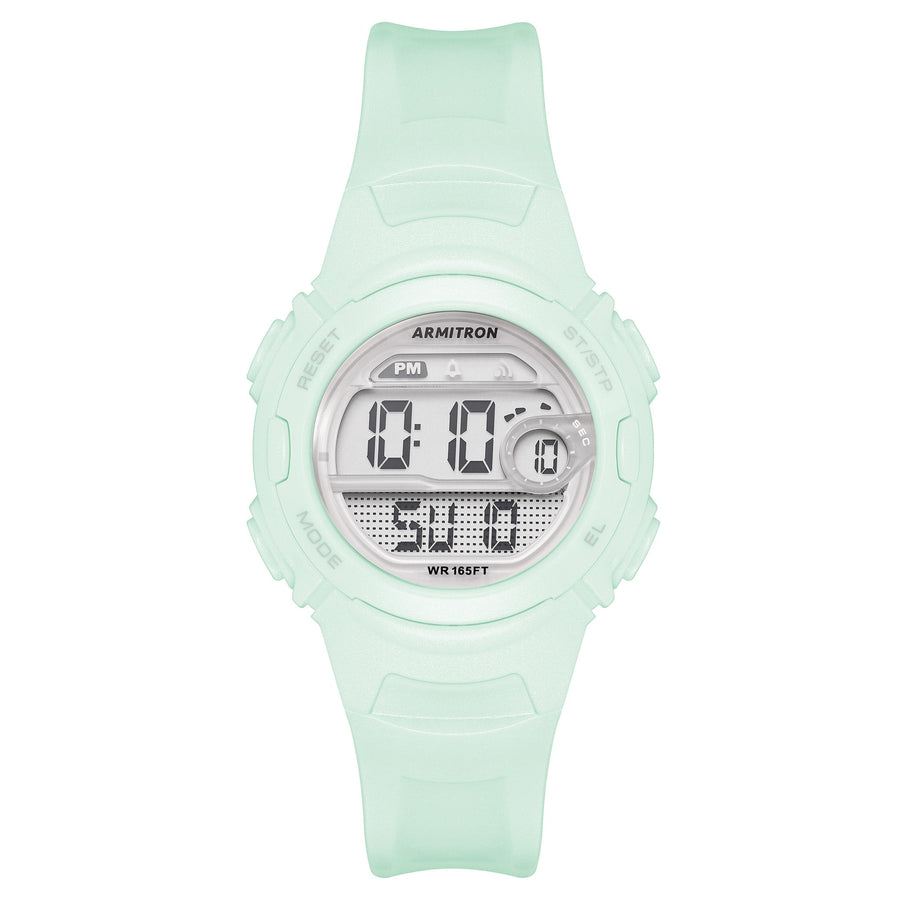 Armitron 33.50mm Mint Plastic Band Kids Digital Watch - 457088PMT