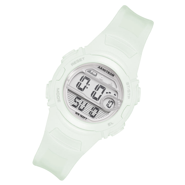 Armitron White Plastic Band Kids Digital Watch - 457088PWT