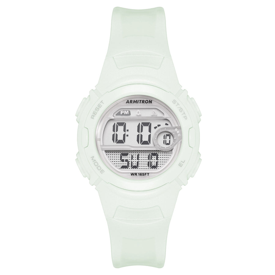 Armitron 33.50mm White Plastic Band Kids Digital Watch - 457088PWT