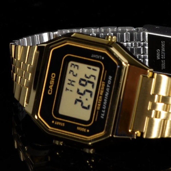 Casio Gold Steel Retro Digital Women's Watch - LA680WGA-1D