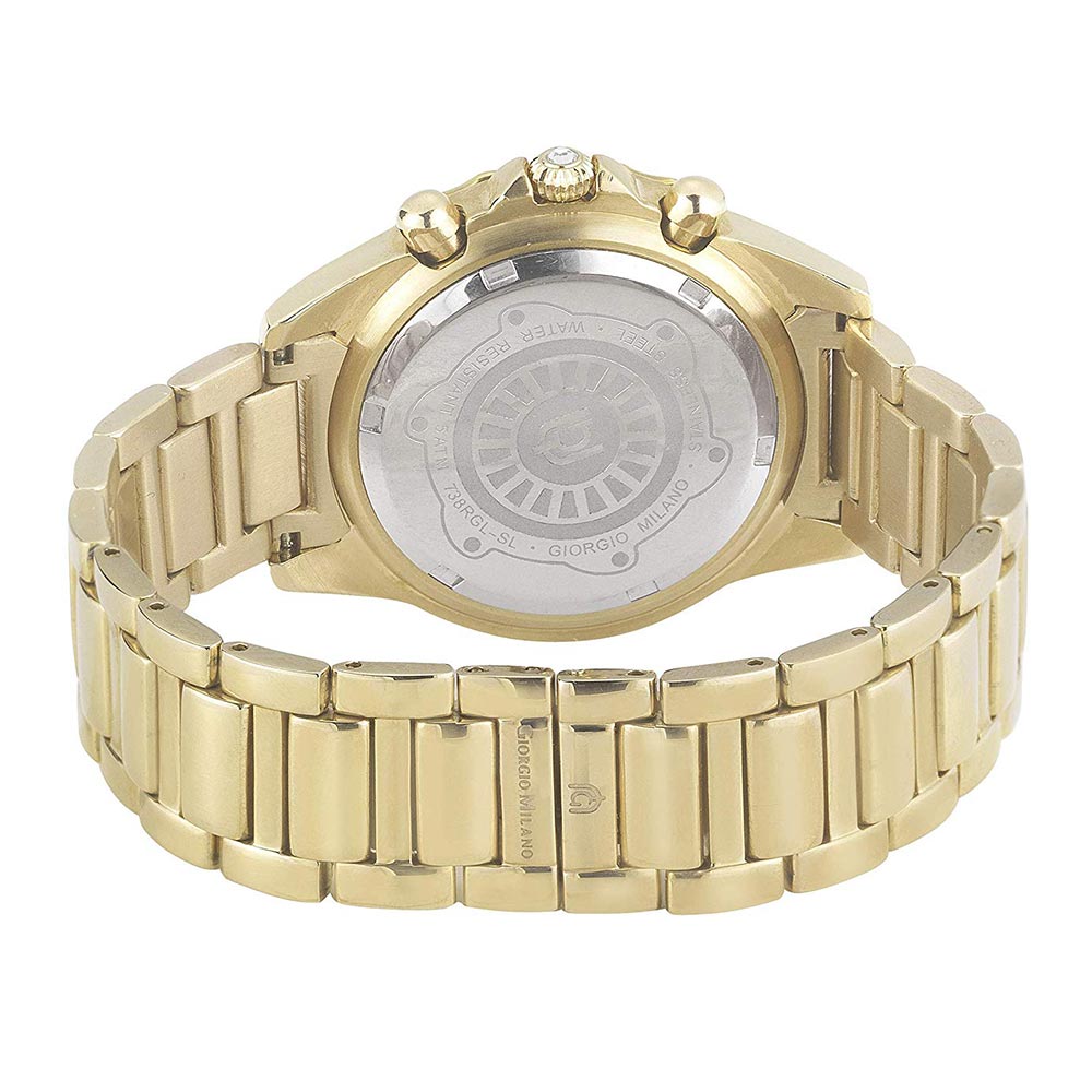 Giorgio Milano Gold Steel Chronograph Women's Watch - 738SG02