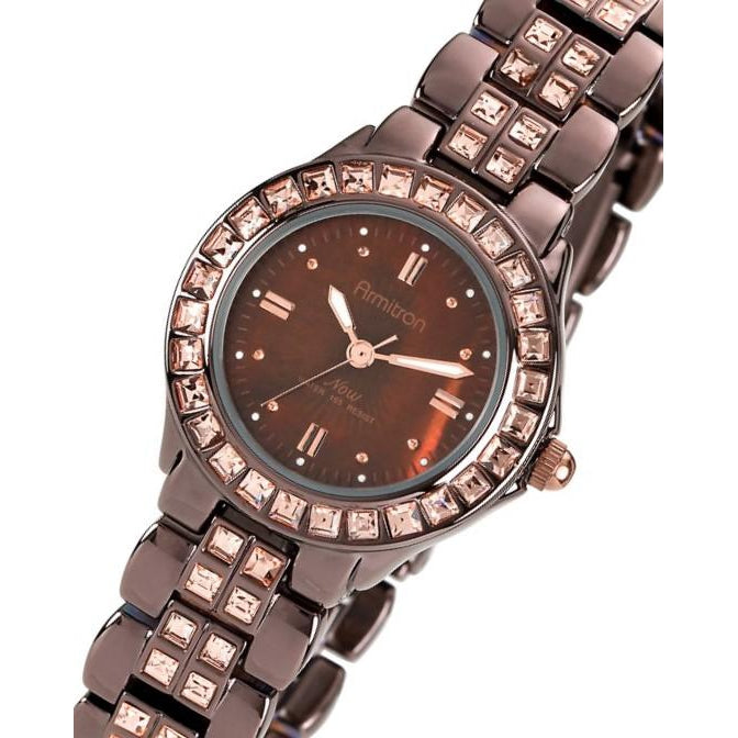 Armitron women's clearance swarovski crystal watch