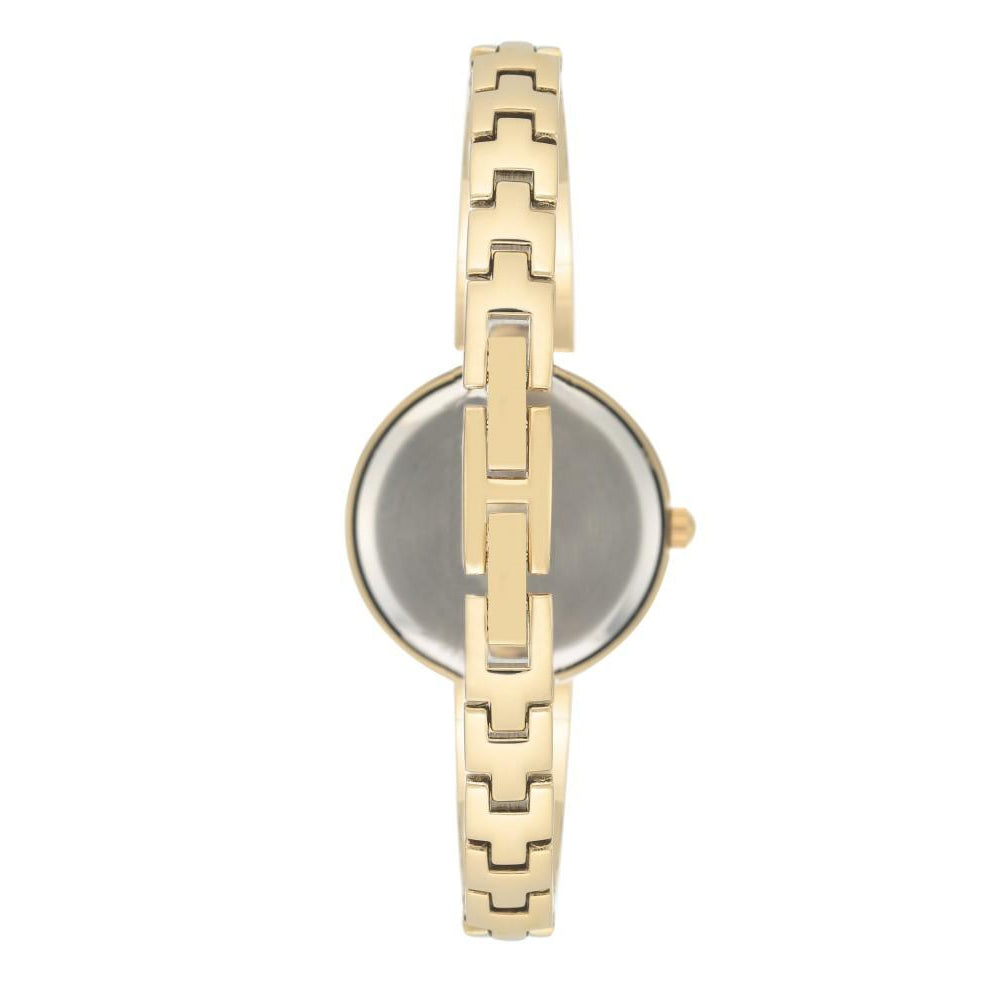 Armitron Gold Bangle White Mother of Pearl Dial Women's Watch - 755475MPGP
