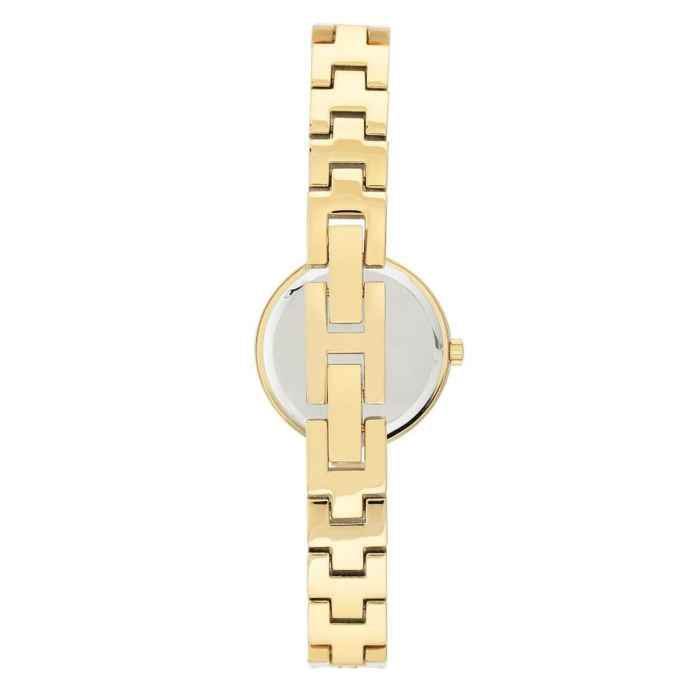 Armitron Gold Steel Bangle with Crystals Women's Watch - 755608BKGP