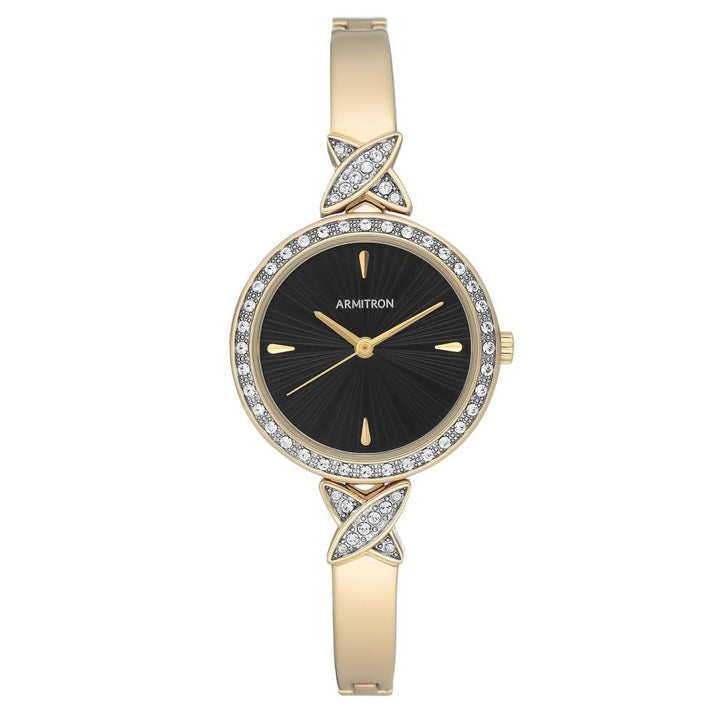 Armitron Gold-Tone Bangle Women's Watch - 755654BKGP