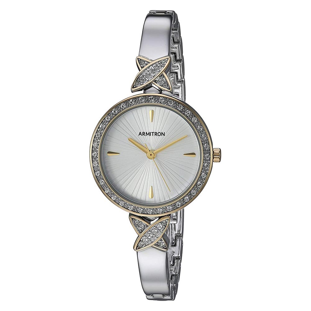 Armitron Silver-Tone Bangle Women's Watch - 755654SVTT