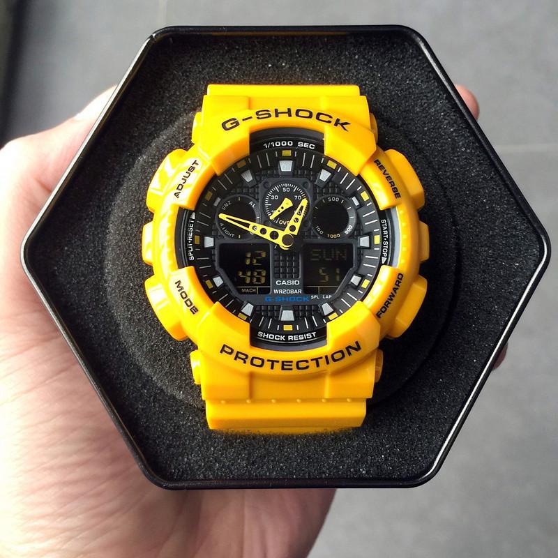 Casio G-SHOCK 55mm Duo Chrono Men's Watch - GA100A-9A