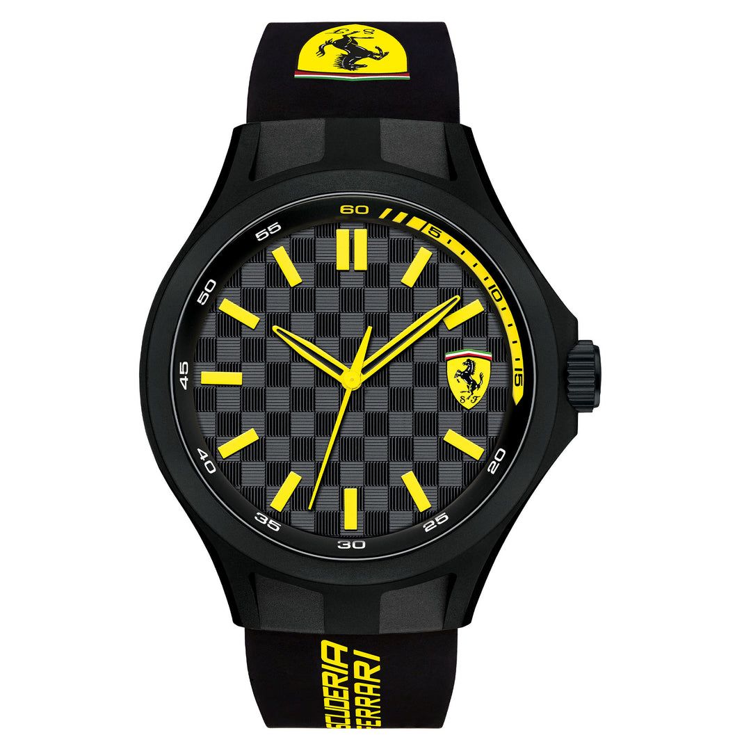 Scuderia Ferrari Kids Pit Crew Black Silicone Watch - 830286