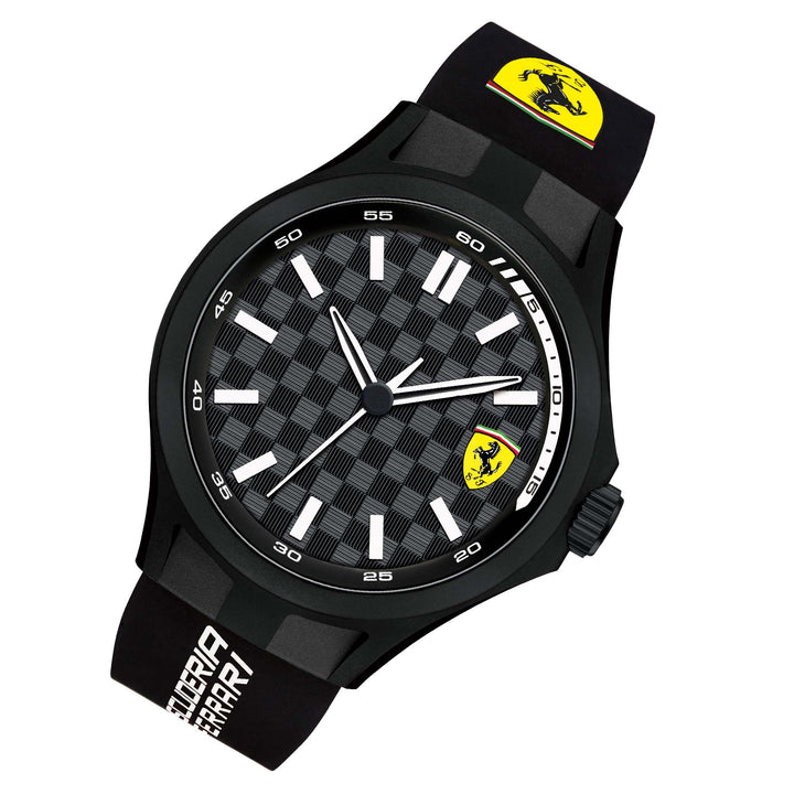 Scuderia Ferrari Silicone Black Dial Men's Watch - 830644