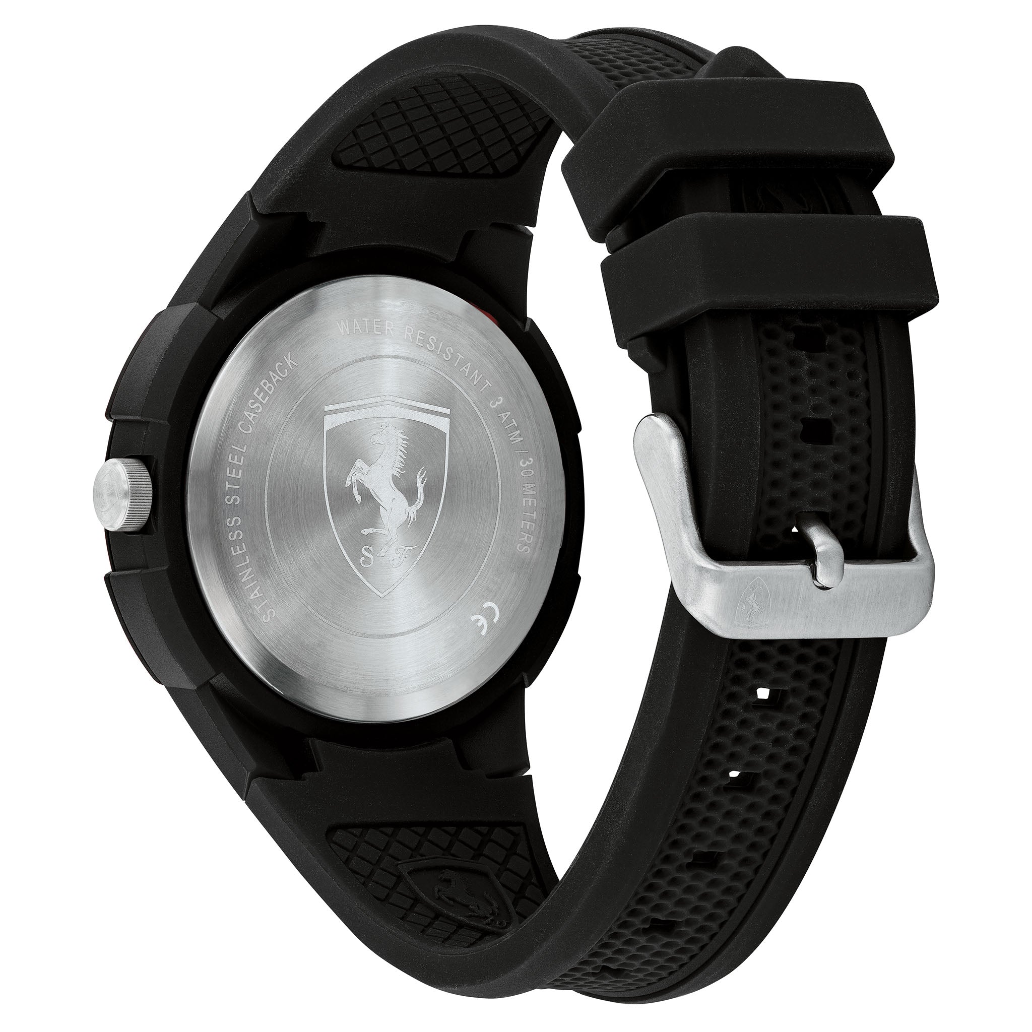 Scuderia Ferrari Apex Black Silicone Men's Watch - 830747