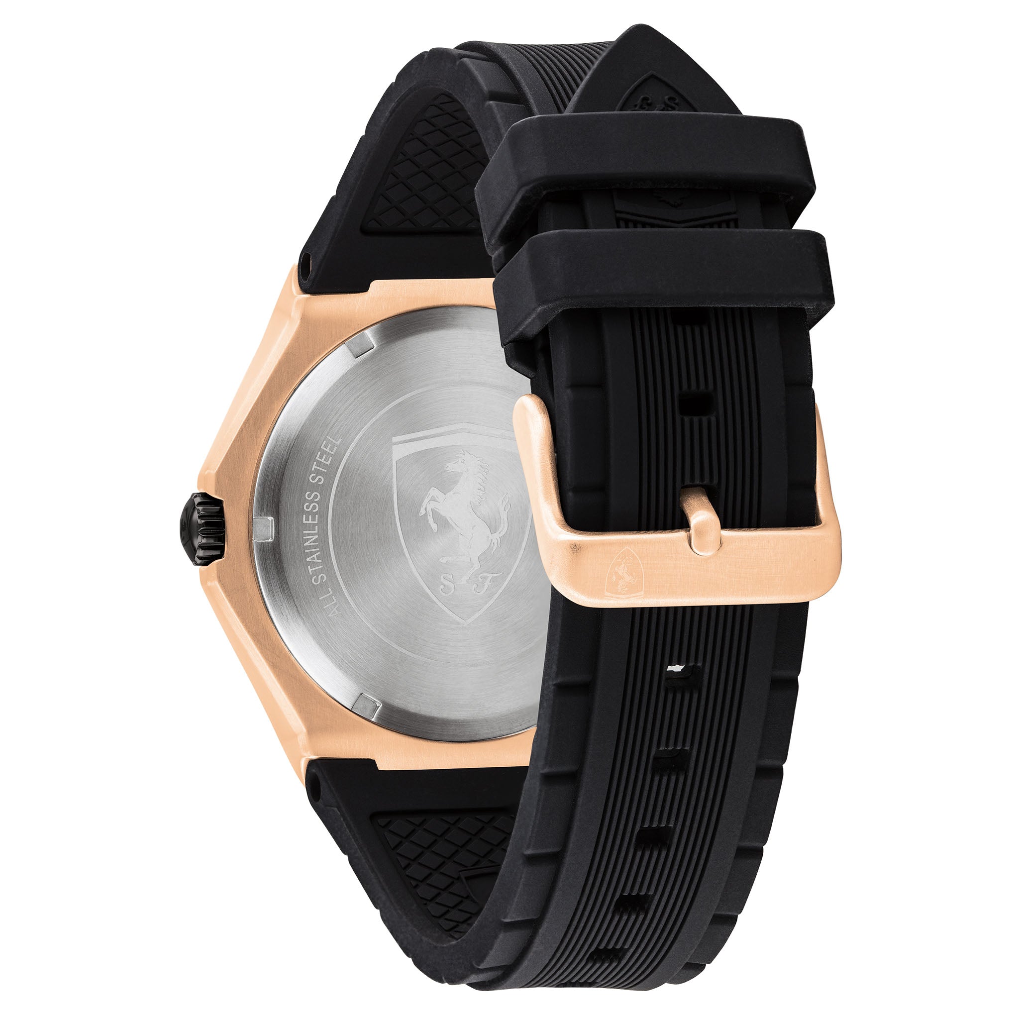 Scuderia Ferrari Aspire Black Silicone Multi-function Men's Watch - 830769