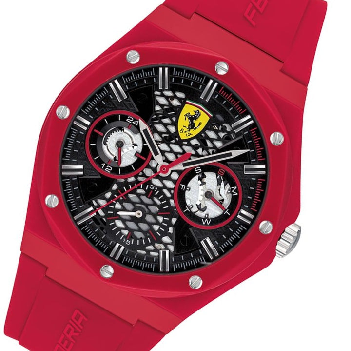 Scuderia Ferrari Aspire Red Silicone Men's Multi-function Watch - 830786