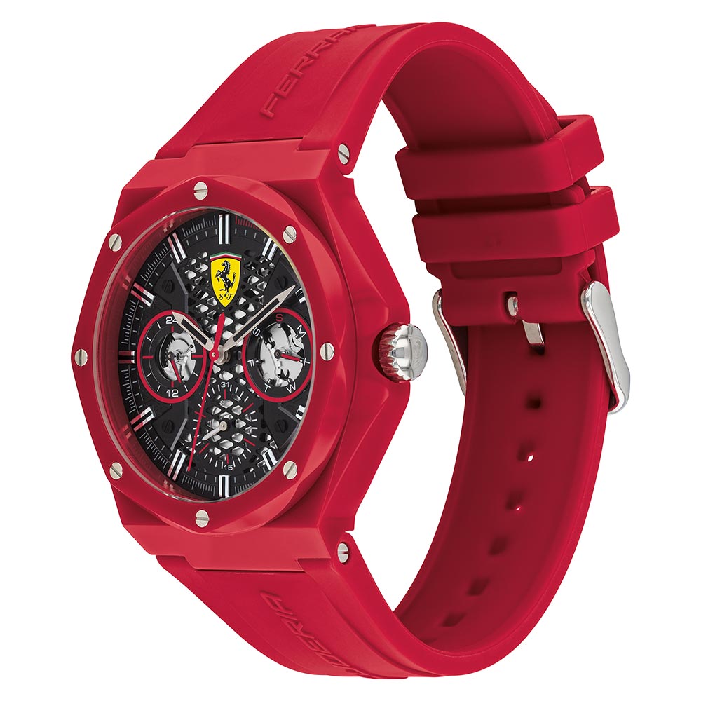 Scuderia Ferrari Aspire Red Silicone Men's Multi-function Watch - 830786
