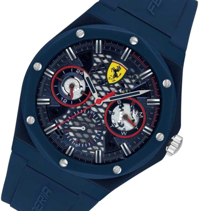 Scuderia Ferrari Aspire Blue Silicone Men's Multi-function Watch - 830788