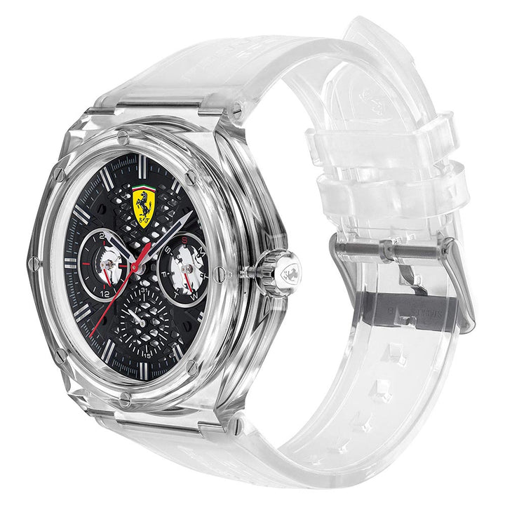 Scuderia Ferrari Aspire Clear Silicone Men's Multi-function Watch - 830789
