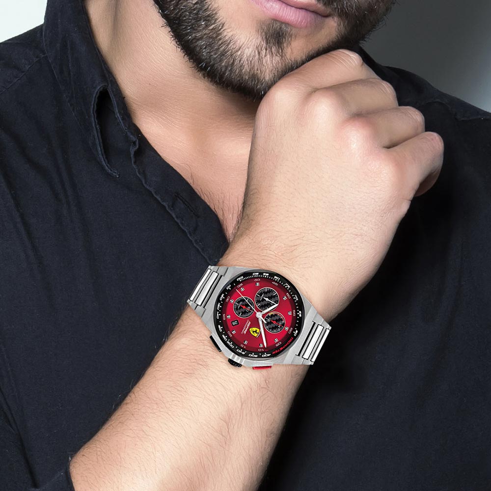 Scuderia Ferrari Aspire Stainless Steel Men's Chrono Watch - 830790