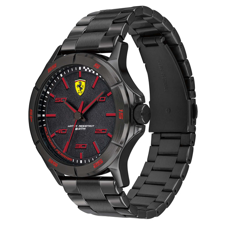 Scuderia Ferrari Black Stainless Steel Men's Watch - 830815